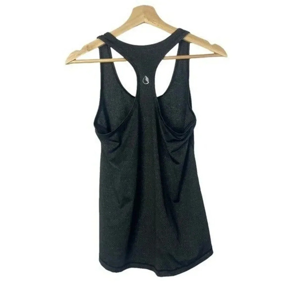 IcyZone Dark Charcoal Gray Scoop Neck Athletic Tank Top S - Picture 2 of 3